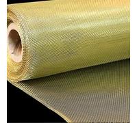 Copper Mesh Screen, Wire Mesh Roll Fine Wire Mesh Filter Gauze Mesh The Production Process Structure is Firm and The Grid is Uniform for A Long Time(Brass 1x1m,100 mesh)
