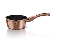Copper Metal 16 cm Saucepan with Spout, Marble inside Coating & Turbo Induction