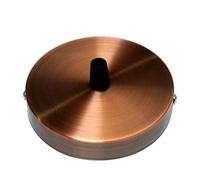 Copper Metal Ceiling Rose 100mm Round Ceiling Plate With Cord Grip for Pendant Light Side Fitting Ceiling Lamp Cover Plate Modern Style Lighting Accessory for Home Kitchen Bedroom Lounge Office