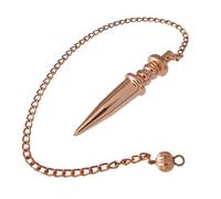 Copper Metal Light Weight Solid Cone Point Small Pendulum. Healing Dowsing Reiki Pendulum for Divination and Meditation.