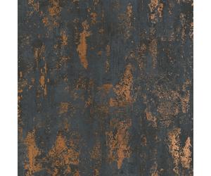 Copper Metallic Marble Wallpaper Nina Home Industrial Concrete Effect Black