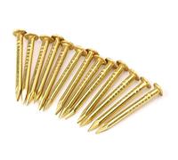 Copper Nails Round Head + Panel Pins 100Pcs + Furniture Hardware Accessories + 10mm/15mm/18mm/22mm for Carpenters, Woodworkers, and DIY Enthusiasts (18mm Long)