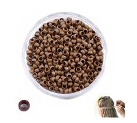 Copper Nano Ring/Beads 2.5 mm No silicone for Nano tip Feather Hair Extensions 1000 units/lot Dark Blonde
