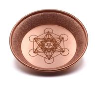 Copper Offering Ritual Bowl - Carving Metatron Brass Decorative Plate Great for use Smudging, Incense Burner Holder,Candle Dish, Ash Catcher,Jewelry Dish,Keys Basket