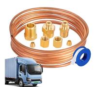 Copper Oil Pressure Tester - Complete Mechanical Tube Gauge Installation Kit, Reliable Test Tubing Set for Maintenance | Tractors Cars Vehicles Garage Mechanics Repair Tools