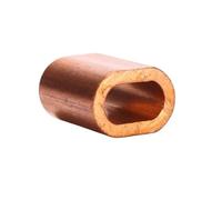 Copper Oval Sleeve Swage Wire Rope Cable Crimps 1mm 1.2mm 1.5 2 2.5 3 4 5 6 8 10 12mm(M5 2pcs)