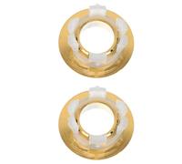 Copper Overflow Ring Covers Golden 2pcs for Bathroom Sink Basin