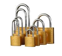 Copper Padlock Pure Copper Small Locks for Luggage Case Locker Home Improvement Hardware 20mm 25mm 32mm 38mm 50mm Include 3Keys(Single Opening 38MM)