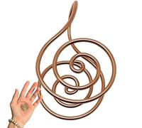 Copper Palm Ring Reiki Spiral Hand Rings for Meditation & Energy Handmade Reiki Copper Cuffs (1PCS,4.5 * 2.5 * 2.5cm)