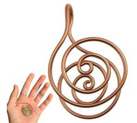 Copper Palm Ring Reiki Spiral Hand Rings for Meditation & Energy Healing,Copper Cuffs for Crystal Work, Manifestation, and Chakra Balancing, Meaningful Gift, Mother’s Day Present