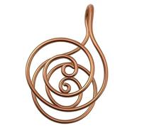 Copper Palm Ring Reiki Spiral Hand Rings for Meditation & Energy Healing, Handmade Copper Cuffs for Chakra Balancing, Crystal Work, Manifestation & Wellness (1)
