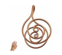 Copper Palm Ring Reiki Spiral Hand Rings for Meditation & Energy Healing, Handmade Copper Cuffs for Crystal Work,Manifestation, And Chakra Balancing,Meditation Gift for Women & Men (1 Pcs)
