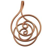 Copper Palm Ring Reiki Spiral Hand Rings for Meditation & Energy Healing, Handmade Copper Cuffs for Crystal Work, Manifestation, Chakra Balancing, Meditation Gift for Women & Men (1)