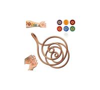Copper Palm Ring Reiki Spiral Hand Rings for Meditation & Energy Healing,Handmade Copper Ring Set for Energy Healing,Chakra Balancing,Yoga,Breathwork & Spiritual Jewelry Gift for Mindful Women