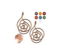 Copper Palm Ring Reiki Spiral Hand Rings for Meditation & Energy Healing,Handmade Copper Ring Set for Energy Healing,Chakra Balancing,Yoga,Breathwork & Spiritual Jewelry Gift for Mindful Women