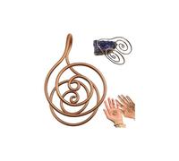 Copper Palm Ring Reiki Spiral Hand Rings for Meditation & Energy Healing,Handmade Copper Ring Set for Energy Healing,Chakra Balancing,Yoga,Breathwork & Spiritual Jewelry Gift for Mindful Women