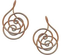 Copper Palm Ring, Reiki Spiral Hand Rings for Meditation & Energy Healing, Handmade Spiral Palm Ring Jewelry for Crystal Work, Copper Cuffs Meditation for Women & Men (2 x No Gem)