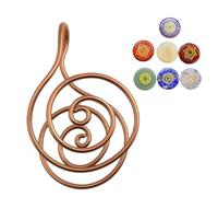 Copper Palm Rings Healing Spiritual Hand Rings with Crystals Adjustable Handmade for Crystal Work, Manifestation, and Chakra Balancing Spiritual Jewelry Gift for Mindful Women (With Gem)