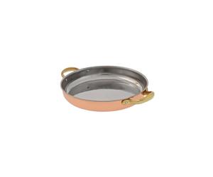 Copper pan, copper frying pan, copper frypan - with handles, 22 cm