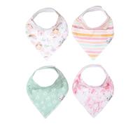 Copper Pearl Baby Bandana Bibs for Drooling and Teething 4 Pack Gift Set Enchanted