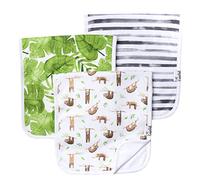 Copper Pearl Baby Burp Cloth Large 21''X10'' Size Premium Absorbent Triple Layer 3-Pack Gift Set"Noah"