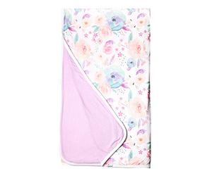 Copper Pearl Jumbo Premium Knit 3 Layer Stretchy Throw Blanket "Bloom"