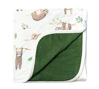 Copper Pearl Large Premium Knit Baby 3 Layer Stretchy Quilt Blanket "Noah"