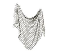 Copper Pearl Large Premium Knit Baby Swaddle Receiving Blanket "Midtown"