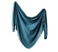 Copper Pearl Large Premium Knit Baby Swaddle Receiving Blanket "Steel"