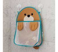 Copper Pearl Oceana Extra-Large Mesh Bath Toy Holder with Suction Cups: Quick-Dry Bath Toy Storage Net for Bathtub, Wally