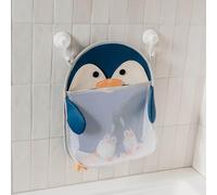Copper Pearl Oceana Extra-Large Mesh Bath Toy Holder with Suction Cups: Quick-Dry Bath Toy Storage Net for Bathtub, Pebbles