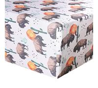 Copper Pearl Premium Fitted Knit Crib Sheet/Toddler Sheet"Bison"