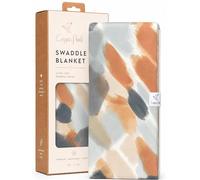 Copper Pearl Swaddle Blankets for Newborns | Soft Stretchy Receiving Blankets for Boys and Girls | Large 46 x 46 Inch Baby Blankets | Lightweight and Breathable Swaddles | Picasso