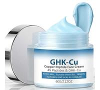 Copper Peptide Face Cream, 2400mg Potency GHK-Cu Moisturiser, Firming & Elasticity Boosting Skincare for Face & Neck, Gentle Hydrating Lotion for Dry Skin Repair, Advanced Daily Care, 60g