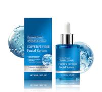 Copper Peptide Facial Serum, Anti-Aging with Copper Tripeptide Formula, Anti-Wrinkle Firming, Hydrating, for Fine Lines and Skin Elasticity, 30 ml (1PC)