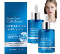 Copper Peptide Facial Serum for Face, Advanced Peptide Skin Care Serum for Hydration and Skin Barrier Support, Lightweight Anti Aging Serum for Smoother Looking Skin, 30ml (2pcs)
