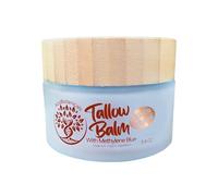 GHK-Cu Copper Peptide & Methylene Blue Infused Whipped Grass Fed Beef Tallow Balm, Anti-Aging, Fine lines, Wrinkles, Eczema, Acne, Full body moisturizer, All skin types, With Organic Ingredients 3.4oz