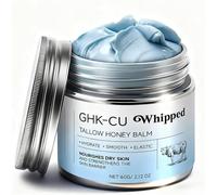 Copper Peptides GHK-Cu Whipped Beef Tallow Balm, Grass Fed Beef Tallow Balm,Face Body Moisturizer,Deep Nourishment Cream, for Dry Sensitive Aging Skin