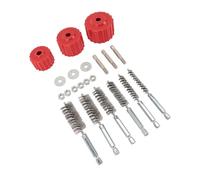 Copper Pipe Cleaner, Copper Pipe Cleaner For Drill Kit 1/2 3/4 1 Inch Less Steel Tube Wire Brush with 6 Brushes For Ports, Beas, Cylinders