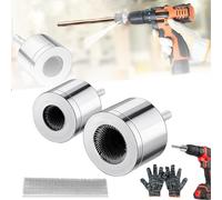 Copper Pipe Cleaners, copper pipe cleaner for drill, Upgraded Metal Tube Cleaning Brushes, 2Pcs Copper Pipe Cleaners Plumbing Brush for Electric Drill Bit (15mm+22mm)