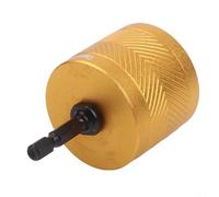 Copper Pipe Cleaning Brush Set for Drill 1/2 3/4 1 Inch Tubing Scrubber Rust Remover Power Tool Attachment HVAC Repair Gold(1)
