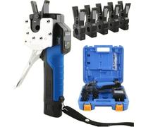 Copper Pipe Tube Expander, Hydraulic Compact Swaging Tool with 5 Expander Heads, 45° Eccentric Tube Flare Tool with LED Light, for 1/4",3/8",1/2",5/8",3/4" Copper Pipe
