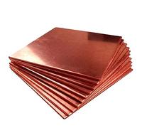 copper plate, T2 Copper Metal Plate Red Copper Sheet Pure Copper DIY Copper Sheet Thickness 0.5mm 0. 6MM 0. 8MM 1MM 1. 2MM 1.5mm 2MM 2.5mm 3mm-5mm(0.5mm*50mm*50mm(4 pieces))