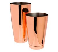 Copper Plated Boston can set 28oz & 18oz Bar Pub Catering Mixing tin on tin