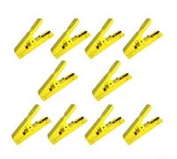 Copper Plated Crocodile Clamps 300A Heavy Duty(J.D044C Yellow)