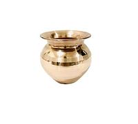 Copper Pooja Lota Kalash Lota Utensil Vessel Temple Pooja Kalash for karwa chauth Pooja Hindu Festival Puja 250 ML