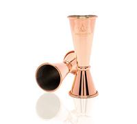 Copper Premium Japanese Jigger Professional | 15ml 25ml 35ml 50ml Cocktail Spirit Measure | Gin Measure, Alcohol Measure, Cocktail Measuring Tool | Gift Box Option | Premium, Luxury, Bar Accessories