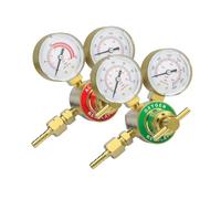 Copper Pressure Gauge for Acetylene 0-400PSI Input 0-30PSI Output Oxygen Regulator