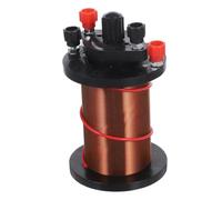 Copper Primary and Secondary Induction Coil Kit for Physics Teaching | Full Copper Construction, Bench-ready Design, Classroom Demonstrations, Science Fair Use, Power Supply Leads