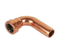Copper Push-FIT Equal 90° Street Elbow 15MM, Suitable for Drinking Water, Suitable for Water Systems, Suitable for Hard & Soft Water Areas, 1 in Pack